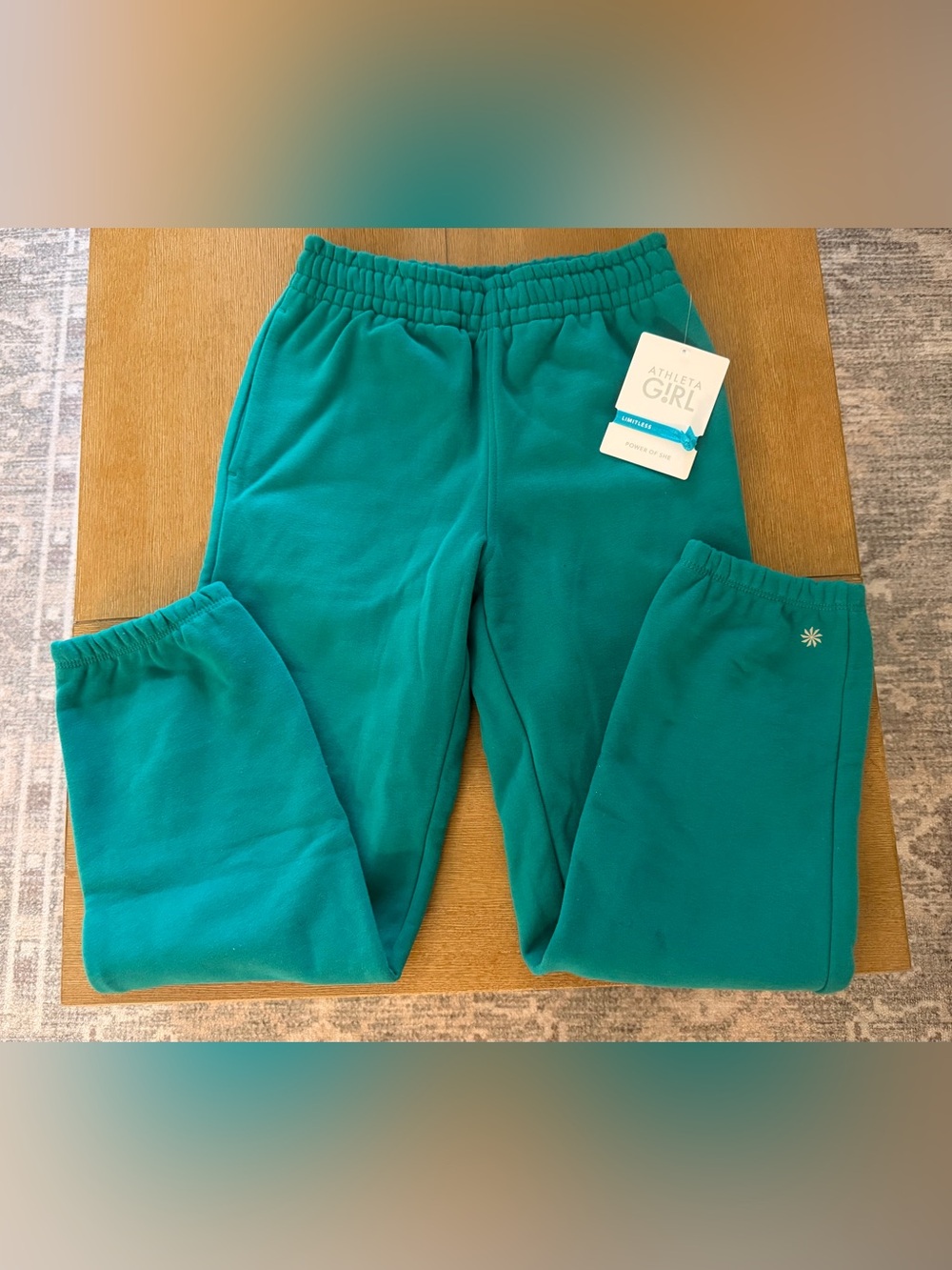 BNWT Athleta Teal Green Girls' Sweatpants